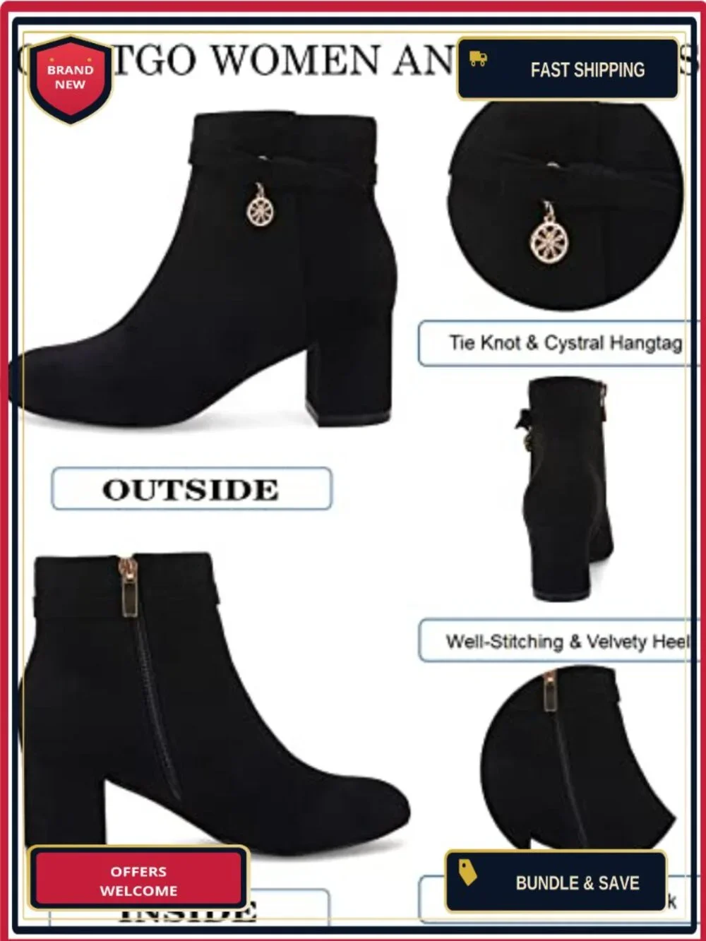 N/A chic ankle